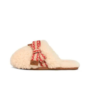 UGG Slip Resistant Wrap toe Slippers Women's Natural White