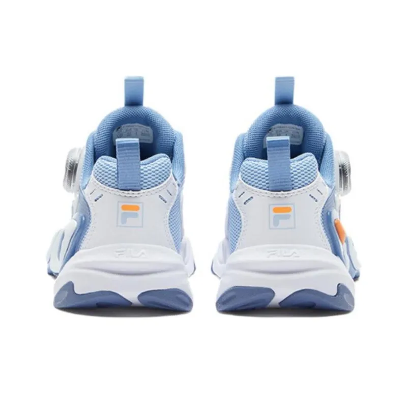 FILA KIDS Abrasion Resistant Rebound Low Top Kids' Running Shoes Blue White Unisex-7