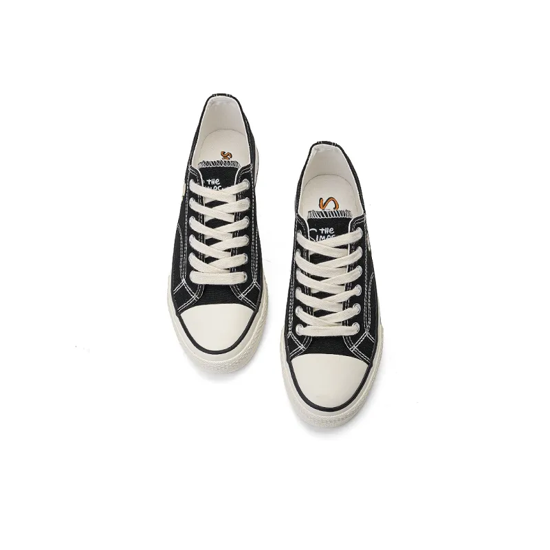 The Simpsons Canvas Shoes Unisex Low Top Black-4