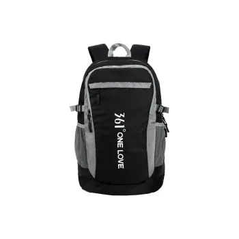 361° Polyester Backpack Unisex Black