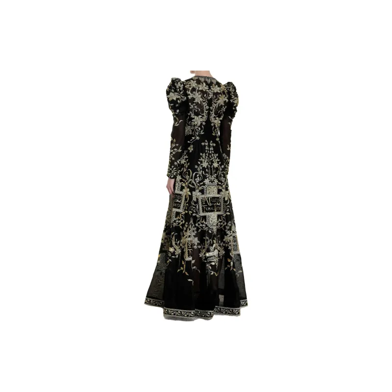 Zimmermann Long-Sleeved Dresses Women's Black-3