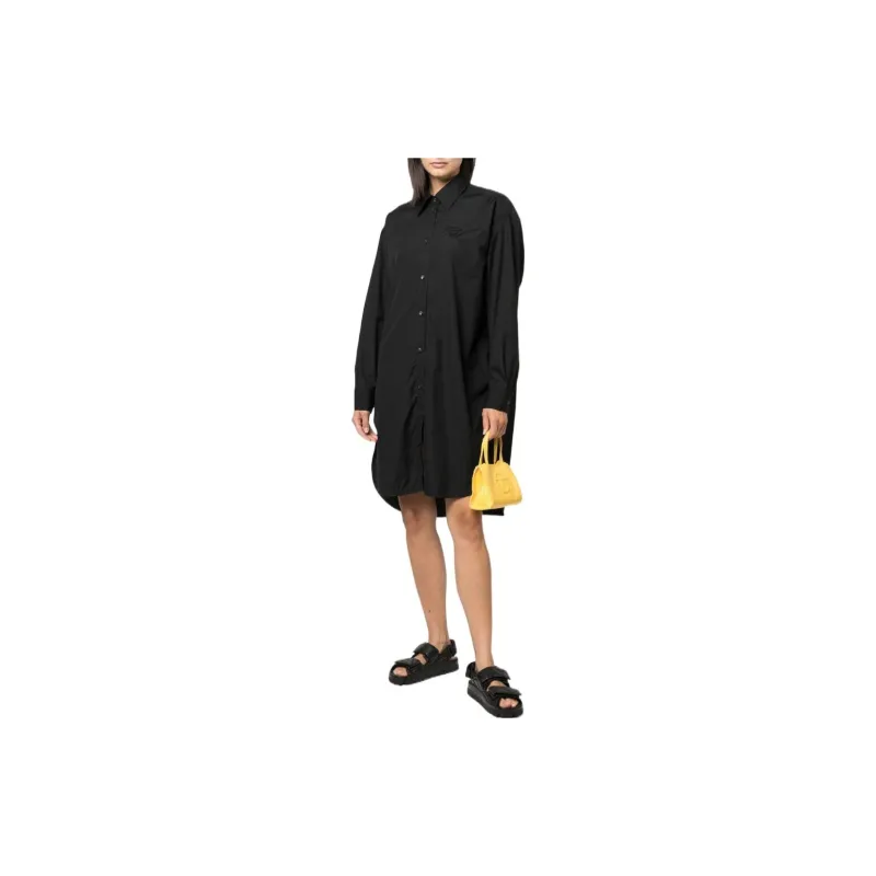 DIESEL Long-Sleeved Dresses Women's Black-2