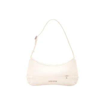 Jacquemus Le Bisou Patent Leather Handbag Shoulder Bag Women's Ecru