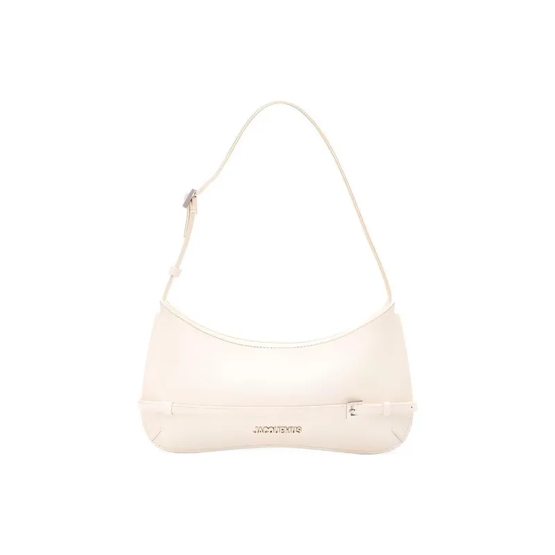 Jacquemus Le Bisou Patent Leather Handbag Shoulder Bag Women's Ecru-0