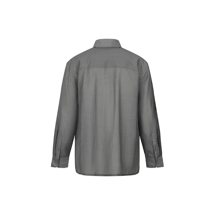 URBAN REVIVO Shirts Men Pitch Black Gray With Print-1