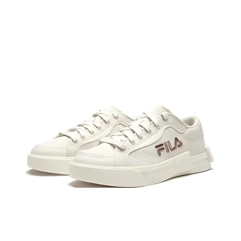 FILA KIDS POP Abrasion Resistant Breathable Support Low Top Kids' Skateboarding Shoes White Unisex-2