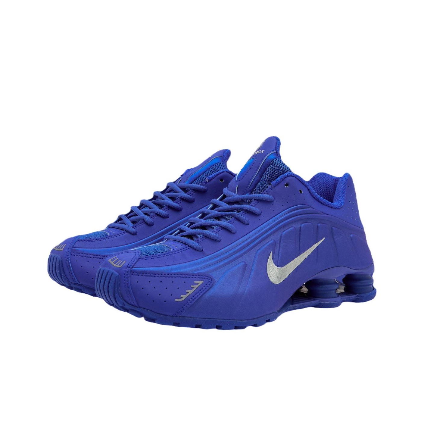 Nike Shox R4 Racer Blue Metallic Silver Women's - POIZON
