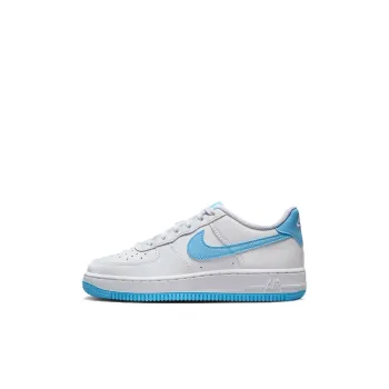 Nike Air Force 1 Low White Aquarius Blue GS