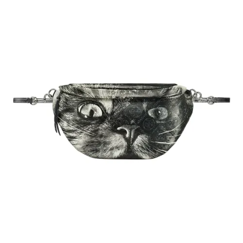 TORY BURCH T Monogram Nappa Leather Fanny Pack Women's Gray