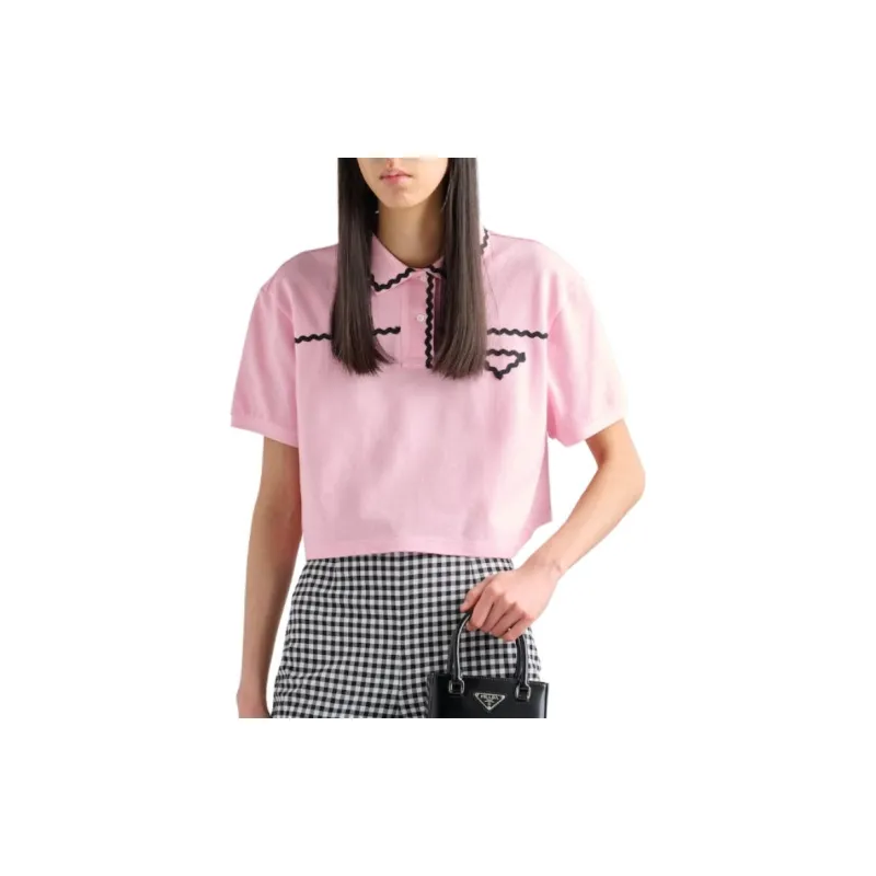 PRADA Polo Shirts Women's Pink-3
