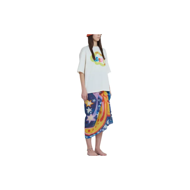 MARNI X No Vacancy Inn Co-brand T-Shirts Women's White-1