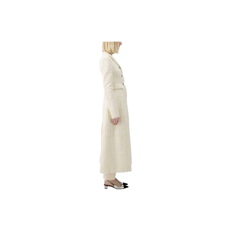 Giambattista Vall Checked Silk tweed Coat-3