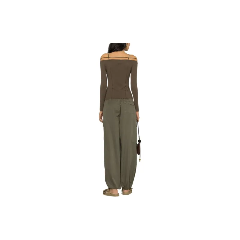 Jacquemus T Shirts Women's Brown-3