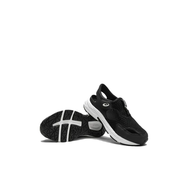 Asics RUNNING KIDS CONTEND Series Cushioning Wear Resistant Children's Sandals Black White Kids'-4