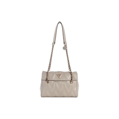 GUESS Polyurethane Crossbody Bag Shoulder Bag Women's Light Gray