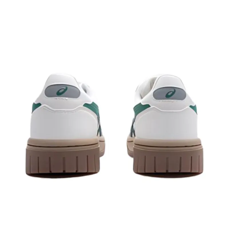 Asics Court MZ Anti-Slip And Wear-Resistant Lightweight Low-Top Kids' Skateboarding Shoes White Gray Green Teenagers-3