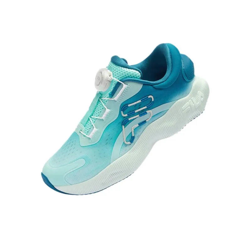 FILA KIDS BOA Rebound Breathable Support Slip Resistant Abrasion Resistant Low Top Kids' Training Shoes Blue Teenagers-2