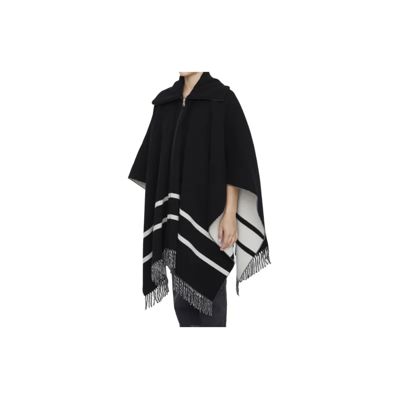 Moncler Fringed Hem Oversized Cape-2