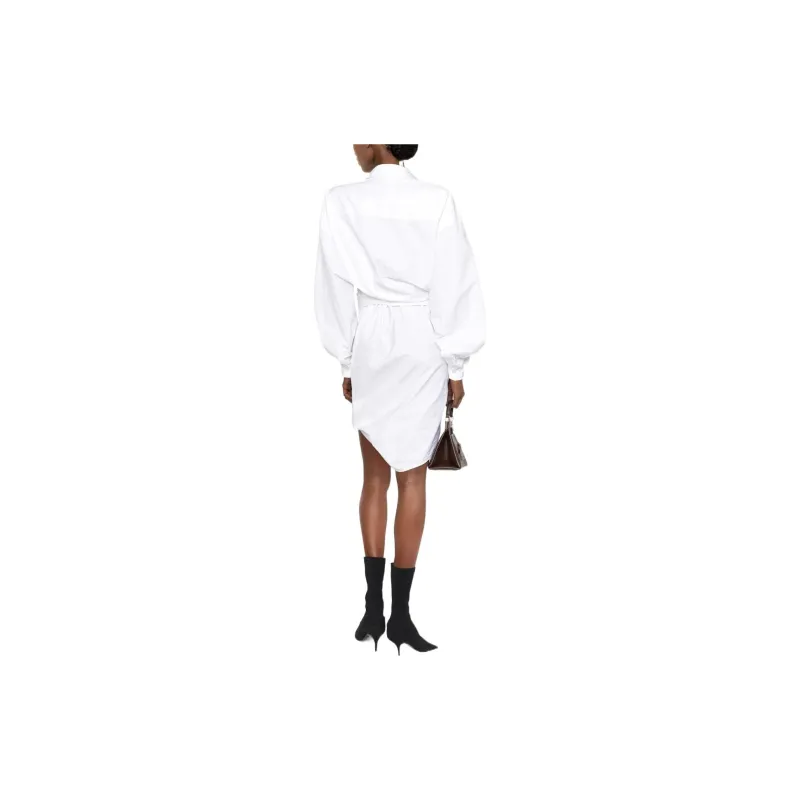Balenciaga Wrap Shirt Dress-2