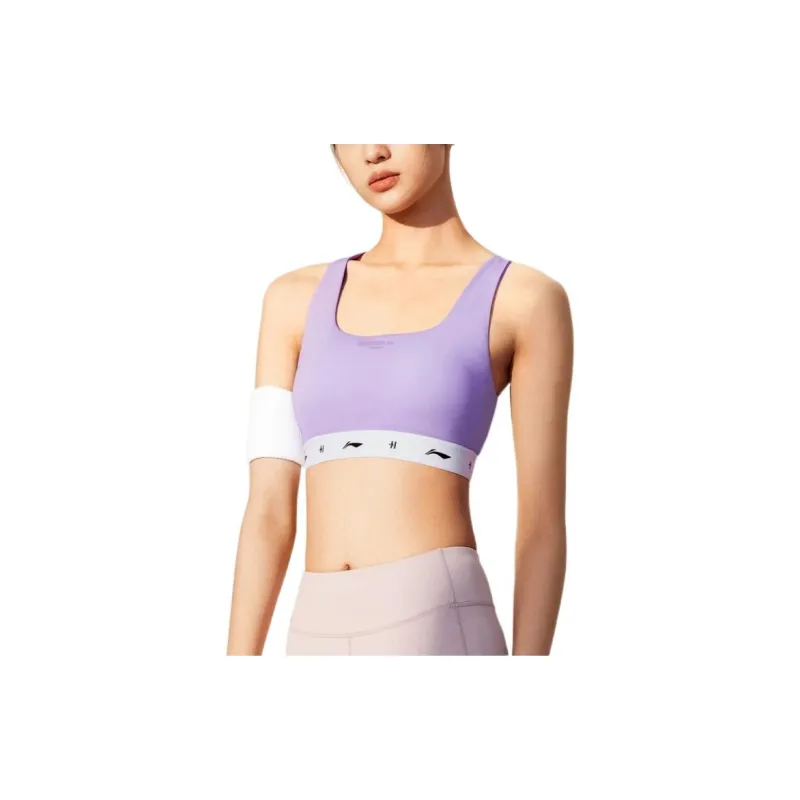LiNing CF Tracing Sports Underwear Women's Light Blue Purple-3