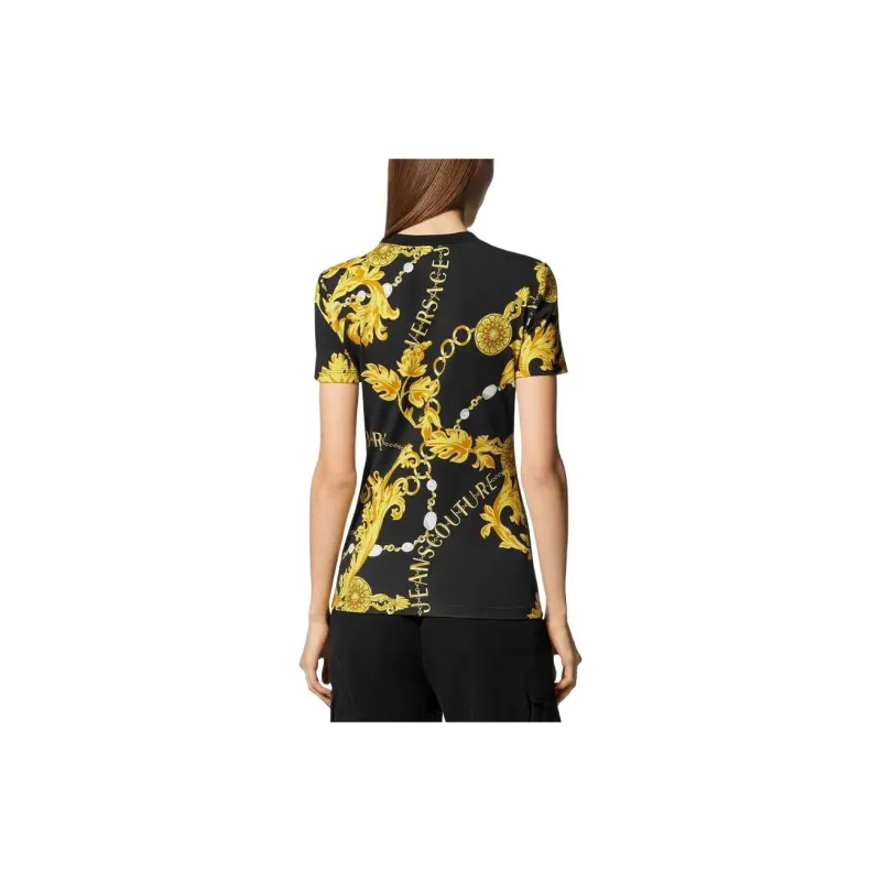 VERSACE T Shirts Women's Black-3