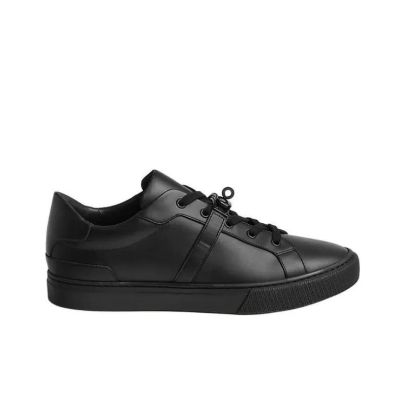 HERMES Day Low Top Skateboard Shoes Men's Black-1