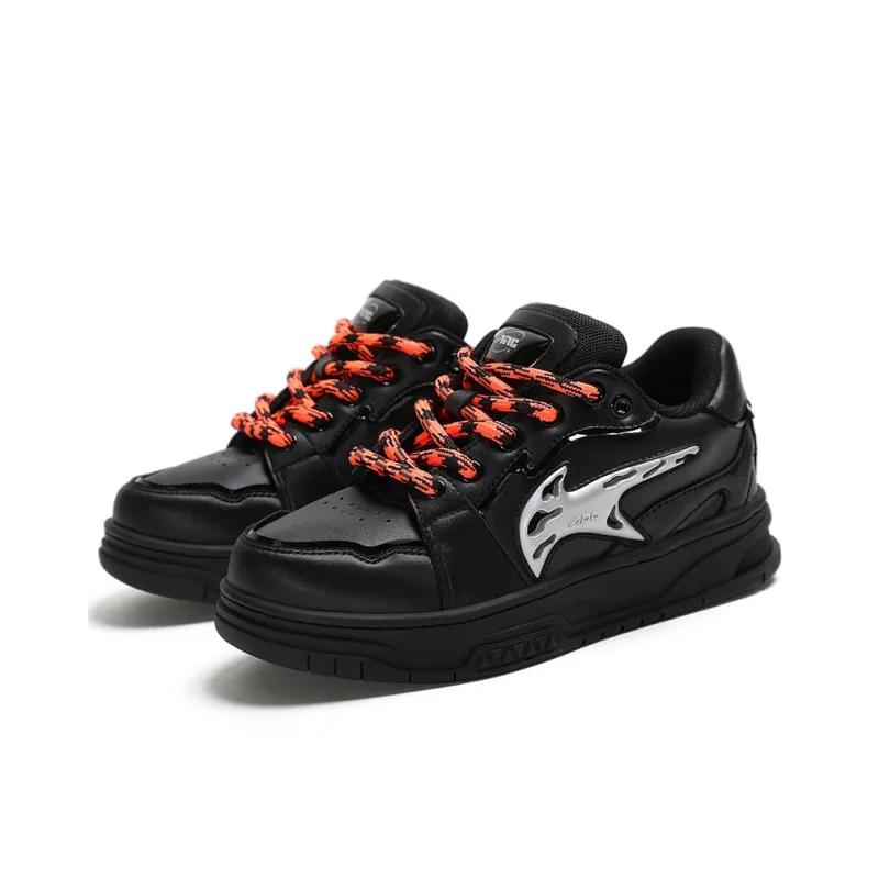 ADCDAVINCI K Series Anti Slip And Wear Resistant Height Increasing Low Top Skateboard Shoes Unisex Black-3