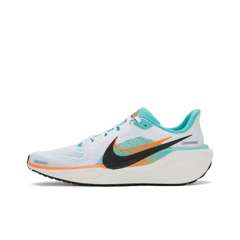 Nike Pegasus 41 Low Top Running Shoes White Blue Black Unisex-0