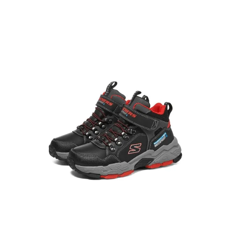Skechers Anti Slip Wear Resistant Kids Lifestyle Shoes Black Red Kids'-2
