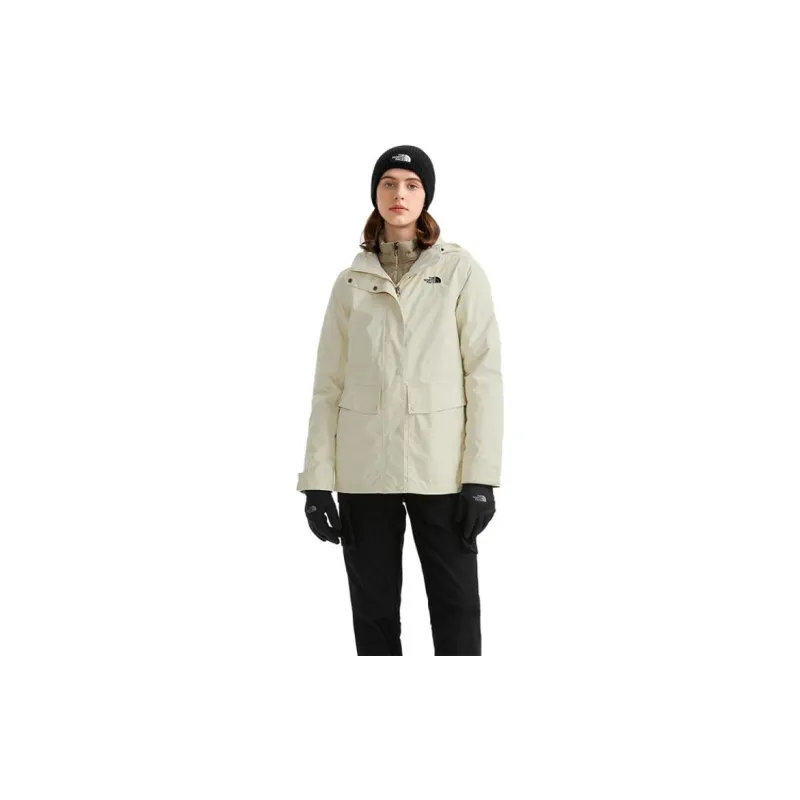 THE NORTH FACE Water Resistant Windproof Breathable Warm Windbreaker Jacket Women's White-2