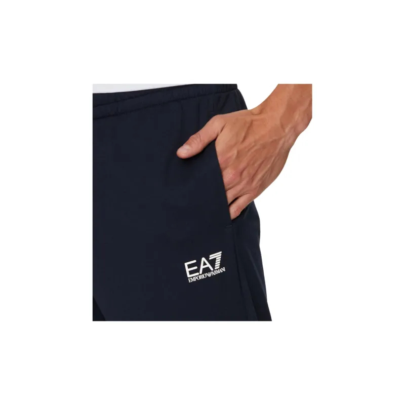 EMPORIO ARMANI EA7 FW24 Knitted Sweatpants Men's Marine Blue-3