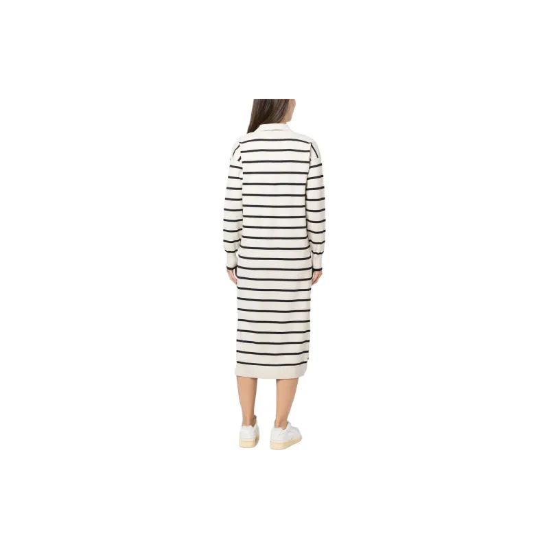 Tommy Hilfiger Striped Long sleeved Midi Dress-2
