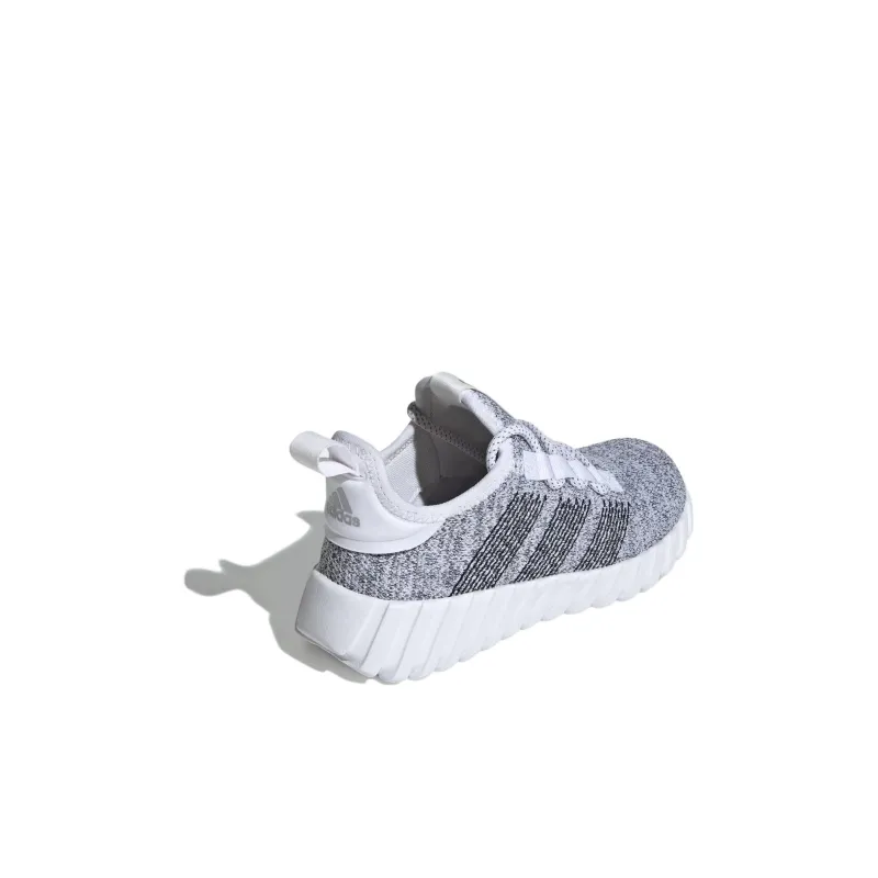 Adidas Neo Kaptir Flow Anti Slip Wear Resistant Low Top Kids' Running Shoes Gray Kids'-3