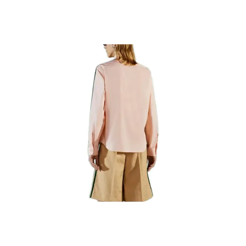 Adidas Originals X GUCCI Adidas X GUCCI Co branded Series Shirts Women's Pink-1