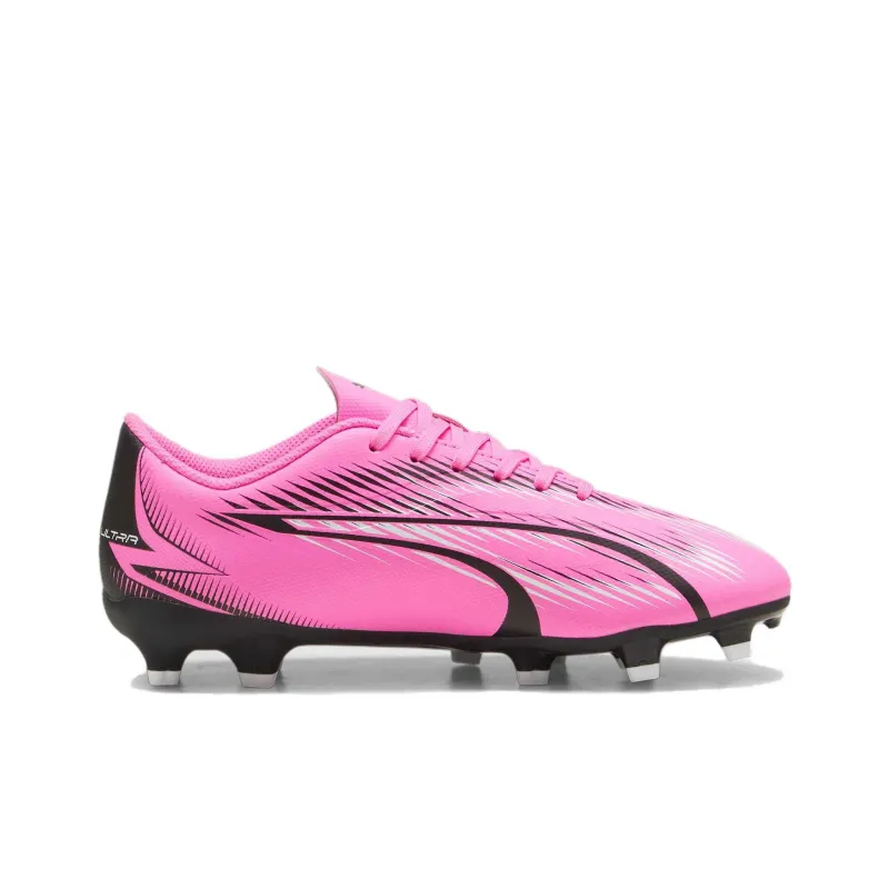 PUMA Ultra Play Slip Resistant Anti Kick Cushioning Abrasion Resistant Low Top Kids' Soccer Shoes Fuchsia Teenagers-1