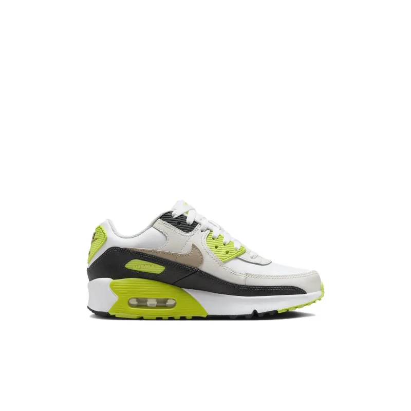 Nike Air Max 90 Anti Slip Wear Resistant Low Top Kids Lifestyle Shoes Black Green Kids'-1