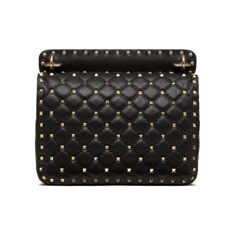 Valentino Nappa Leather Shoulder Bag Women's Black-1