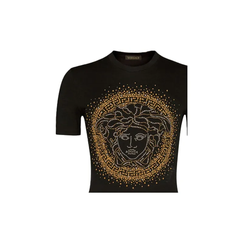 VERSACE SS21 Regular T Shirt Women's Black-5