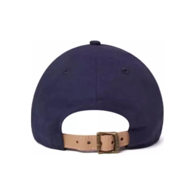 New Era Leather Baseball Caps Unisex Navy Blue-2