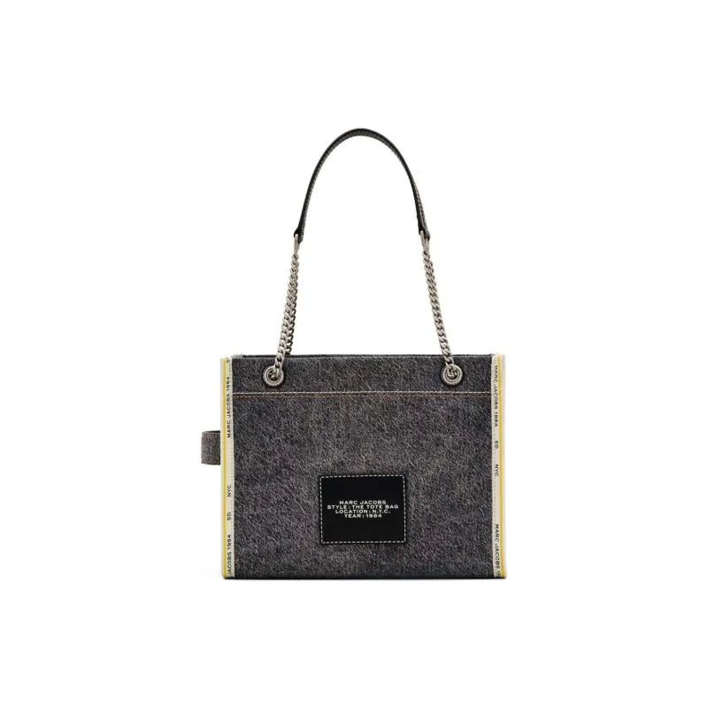 MARC JACOBS The Denim Chain Medium Tote Bag-2