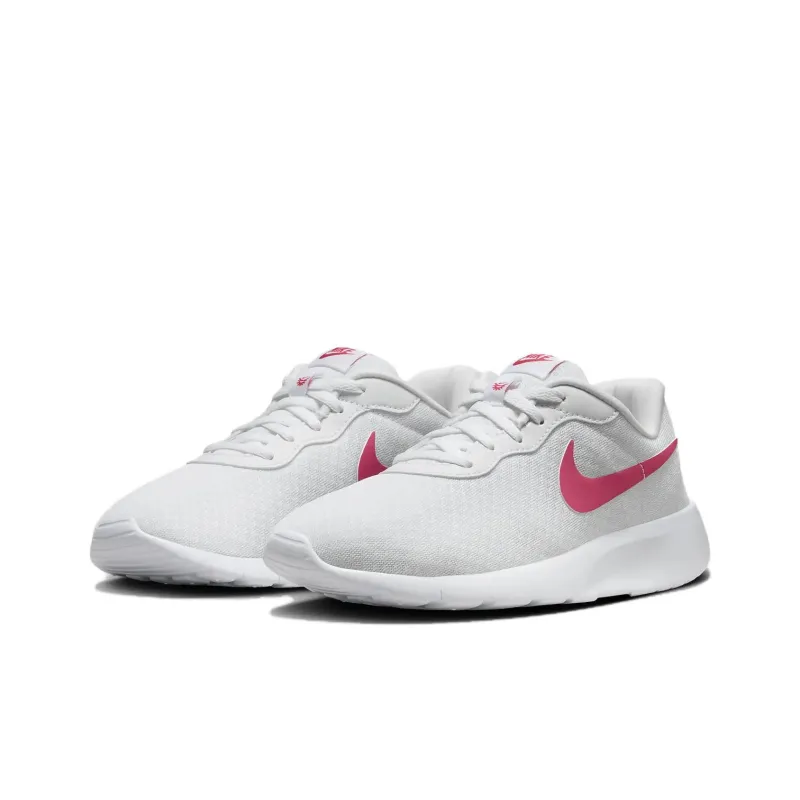 Nike Tanjun EasyOn Abrasion Resistant Slip Resistant Low Top Kids Lifestyle Shoes White Pink Teenagers-2