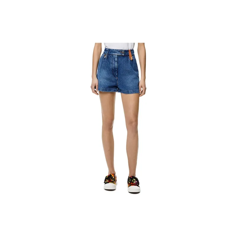 LOEWE Denim Shorts Women's Blue-2