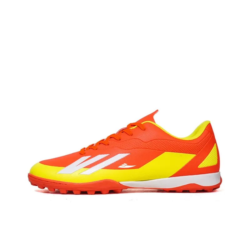 Kuding Soccer Shoes Unisex Low Top Black Royal Blue/Lake Blue/White/Orange Red-21