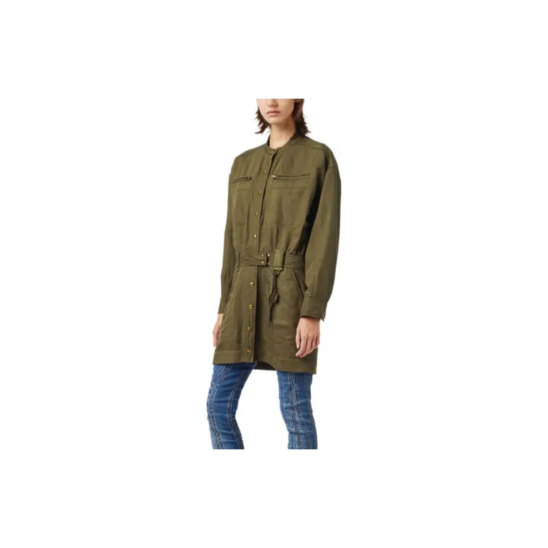 DIESEL Long-Sleeved Dresses Women's Green-3