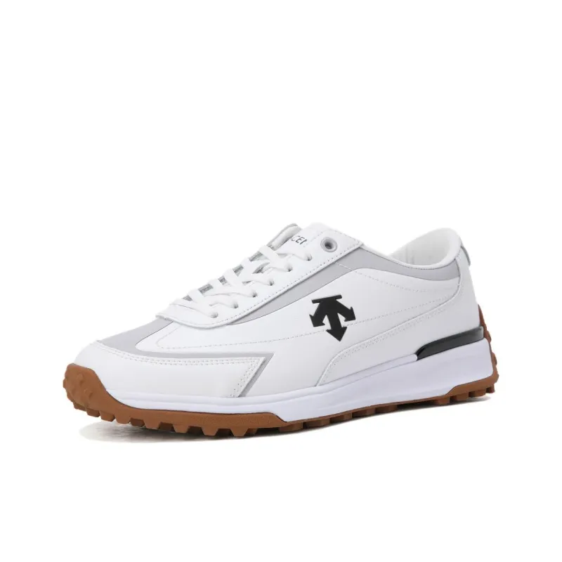 DESCENTE Golf Anti Slip Wear Resistant Low Top Golf Shoes Unisex White-1