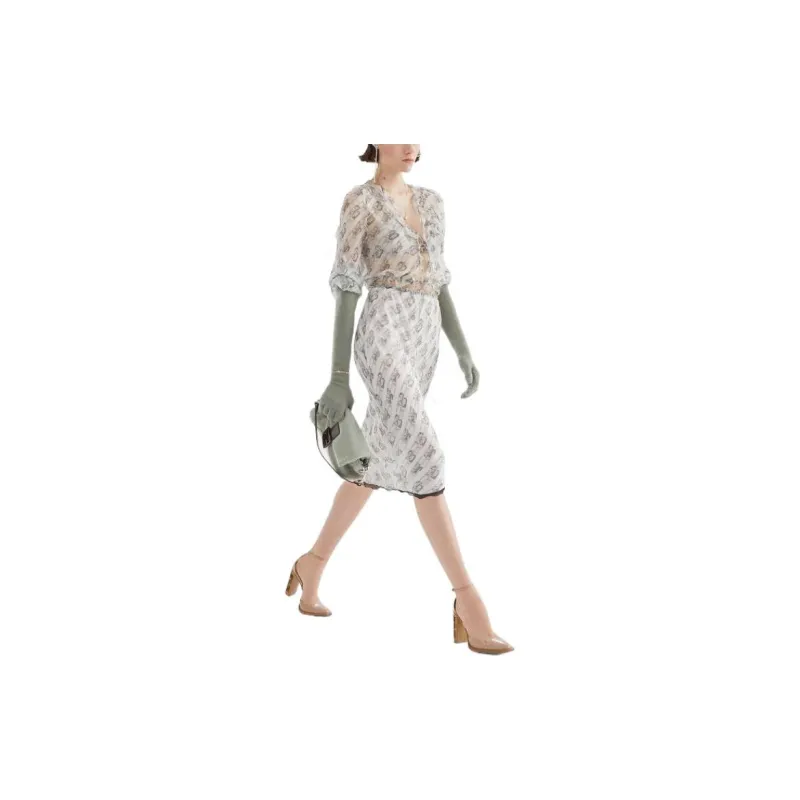 FENDI Crop Tops Women's White-2