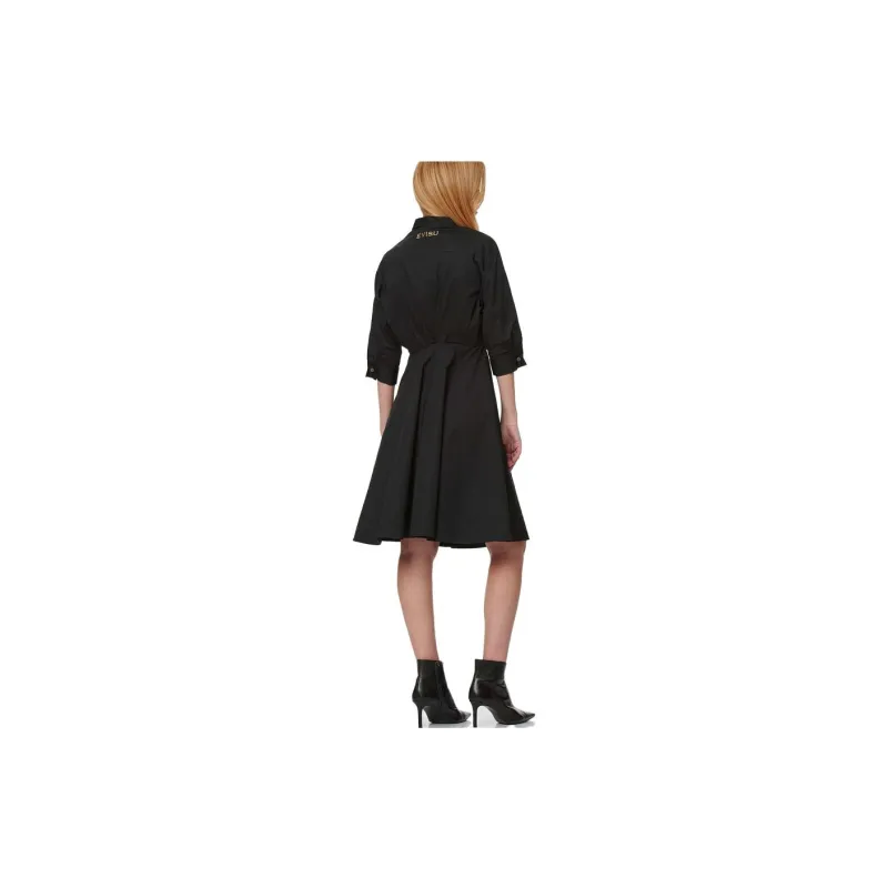 EVISU Long Sleeved Dresses Women's Black-3