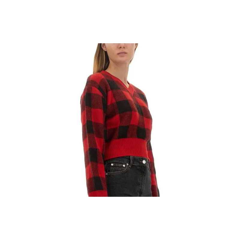 MOSCHINO Check pattern Wool blend Jumper-1