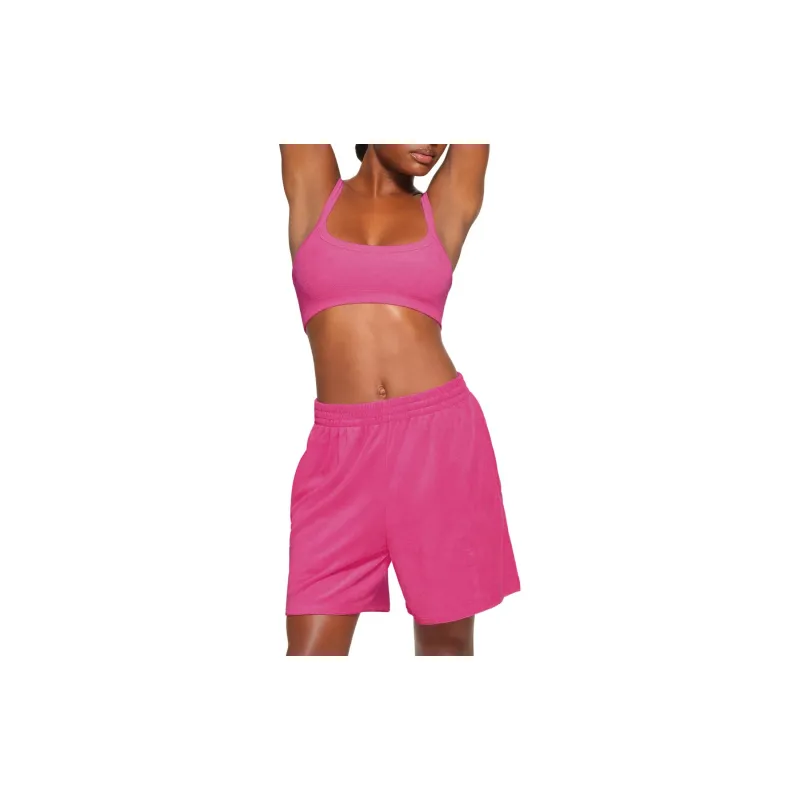 Skims Casual Shorts Women's Pink-2