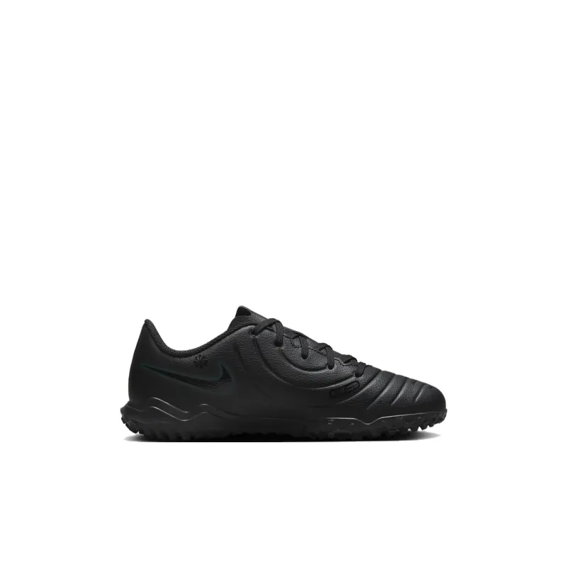Nike Tiempo Legend 10 Slip Resistant Low Top Kids' Soccer Shoes Black Kids'-1